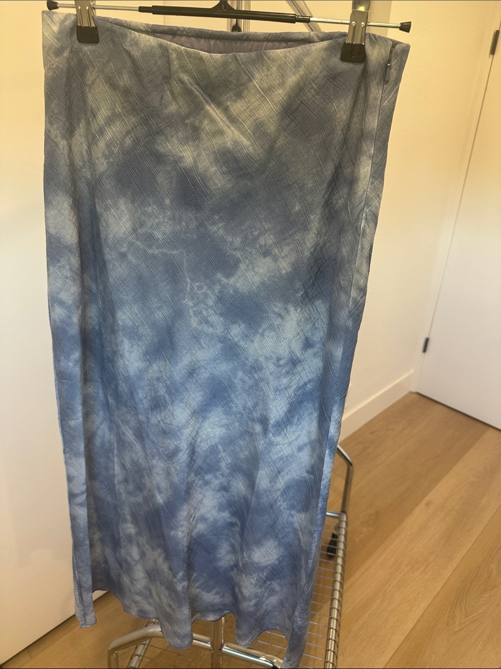 Madewell Blue Tie-Dye Maxi Skirt